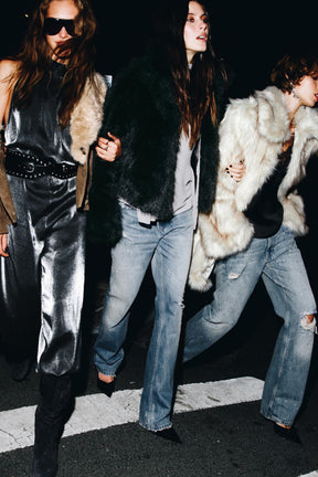 Sequinned Georgette Top