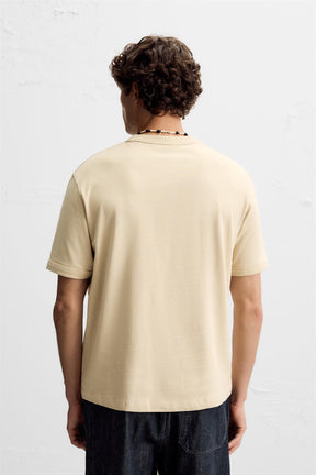 RIBBED SLOGAN T-SHIRT - Image 3