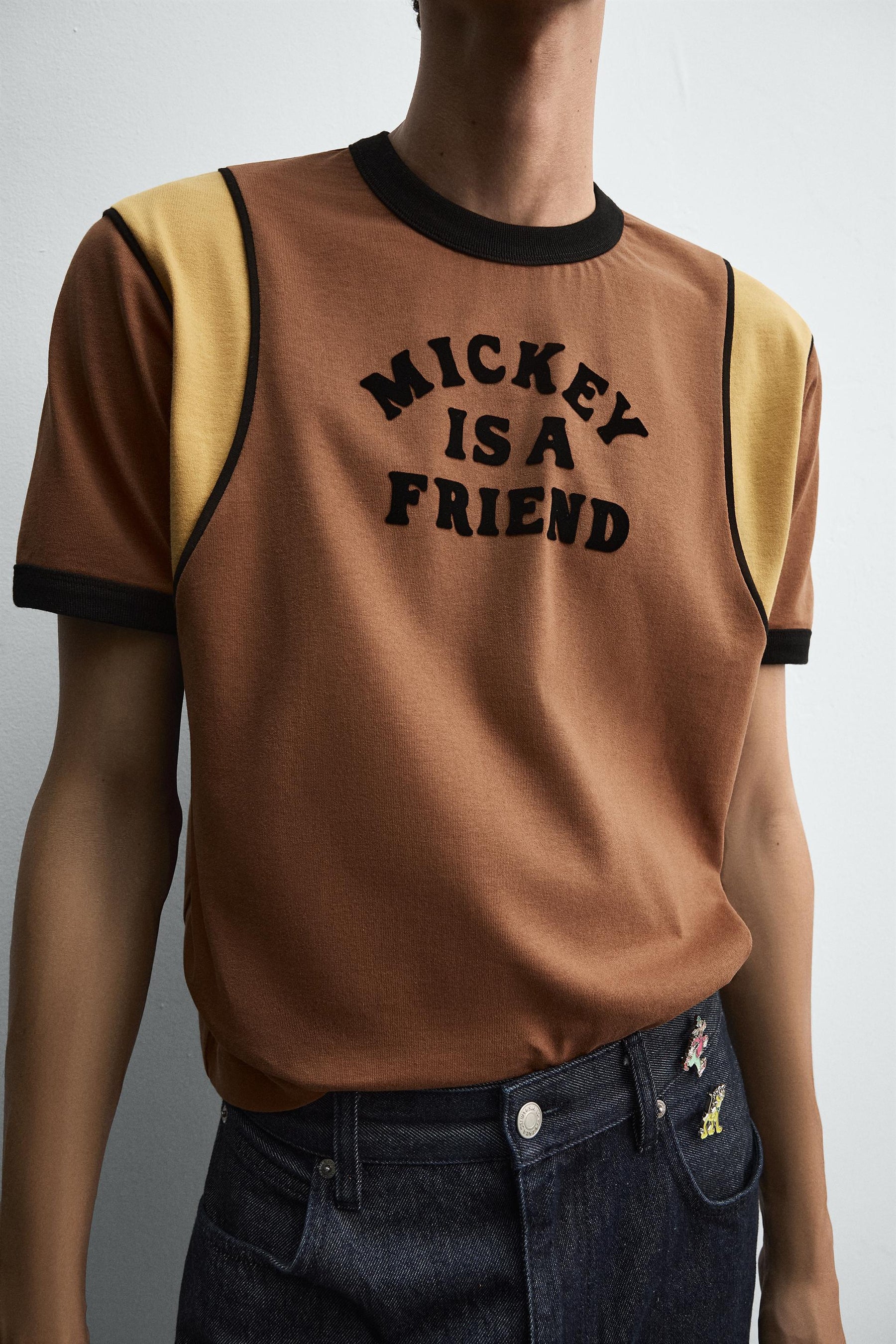 CONTRAST SLOGAN T-SHIRT HARRY LAMBERT FOR X DISNEY - Image 5