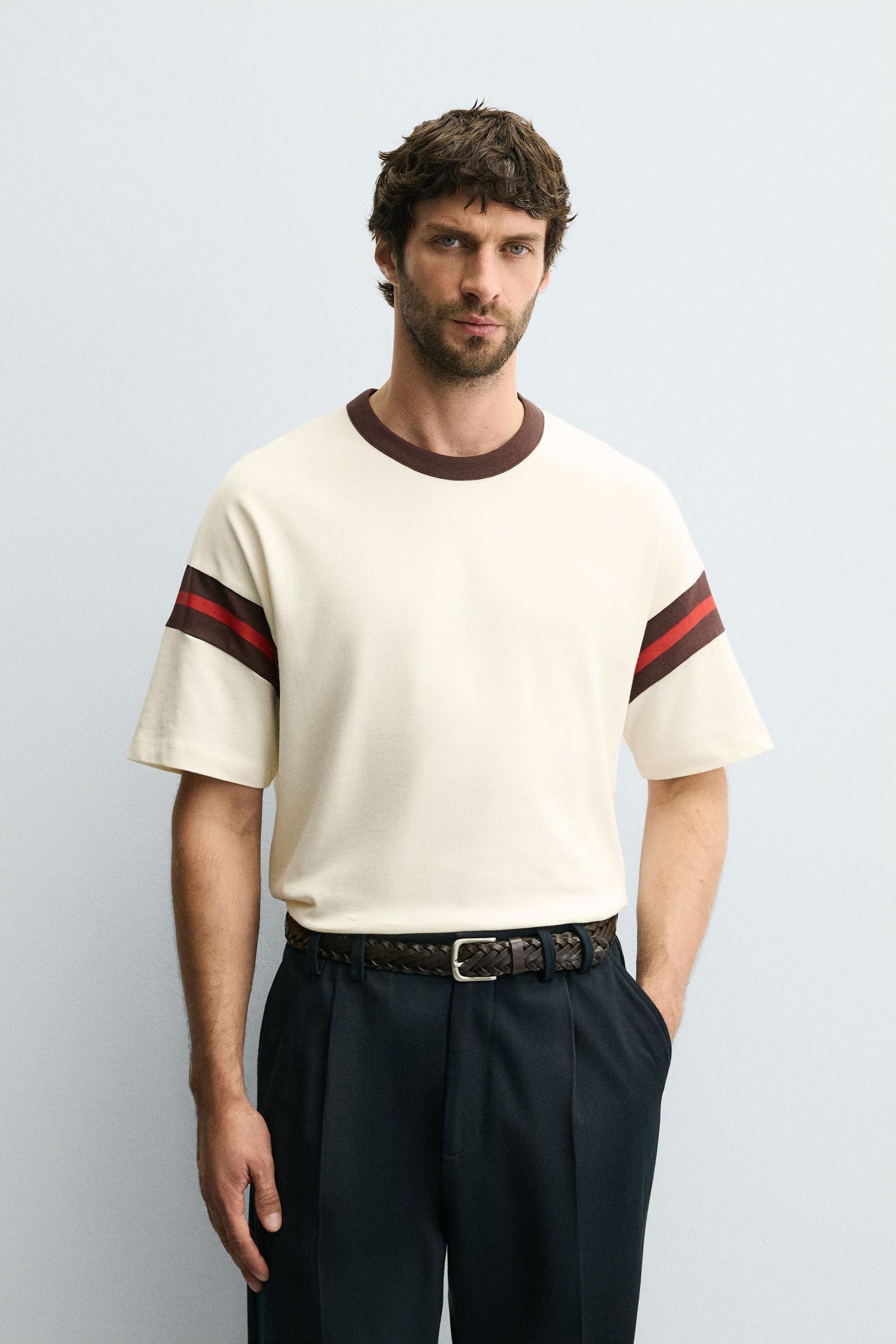 RIBBED STRIPED T-SHIRT - Image 2
