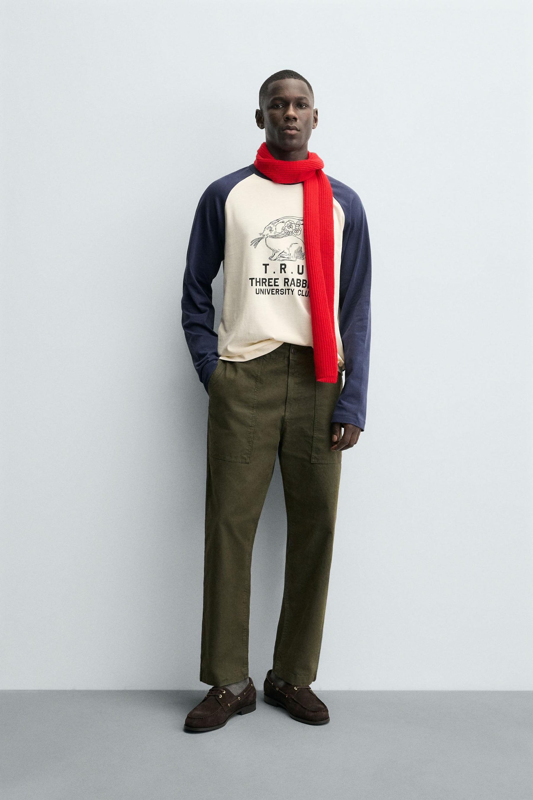 COLOUR BLOCK RABBIT T-SHIRT - Image 1