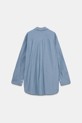 Striped Poplin Shirt