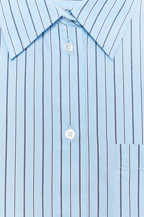 OVERSIZE STRIPED POPLIN SHIRT