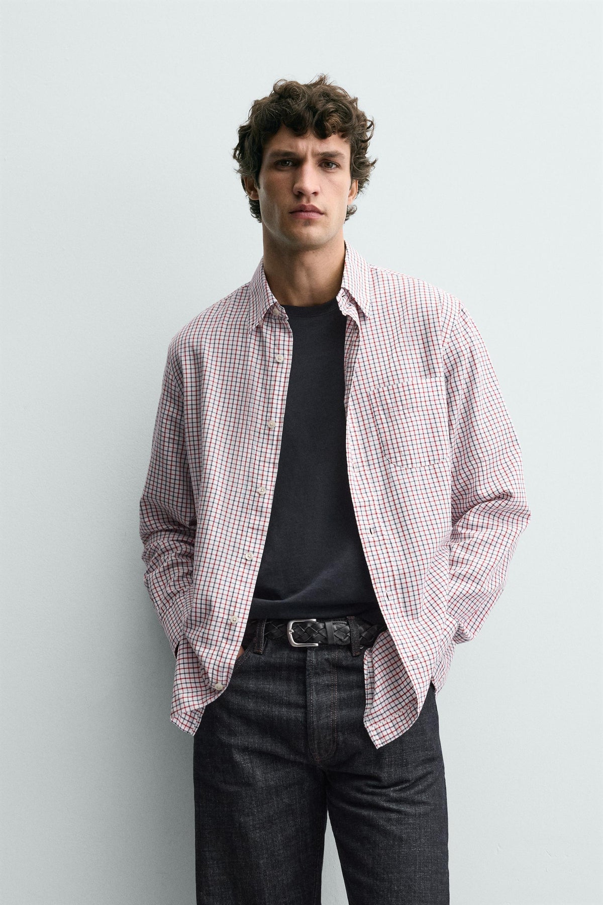 CHECK SHIRT WITH POCKET - Image 2