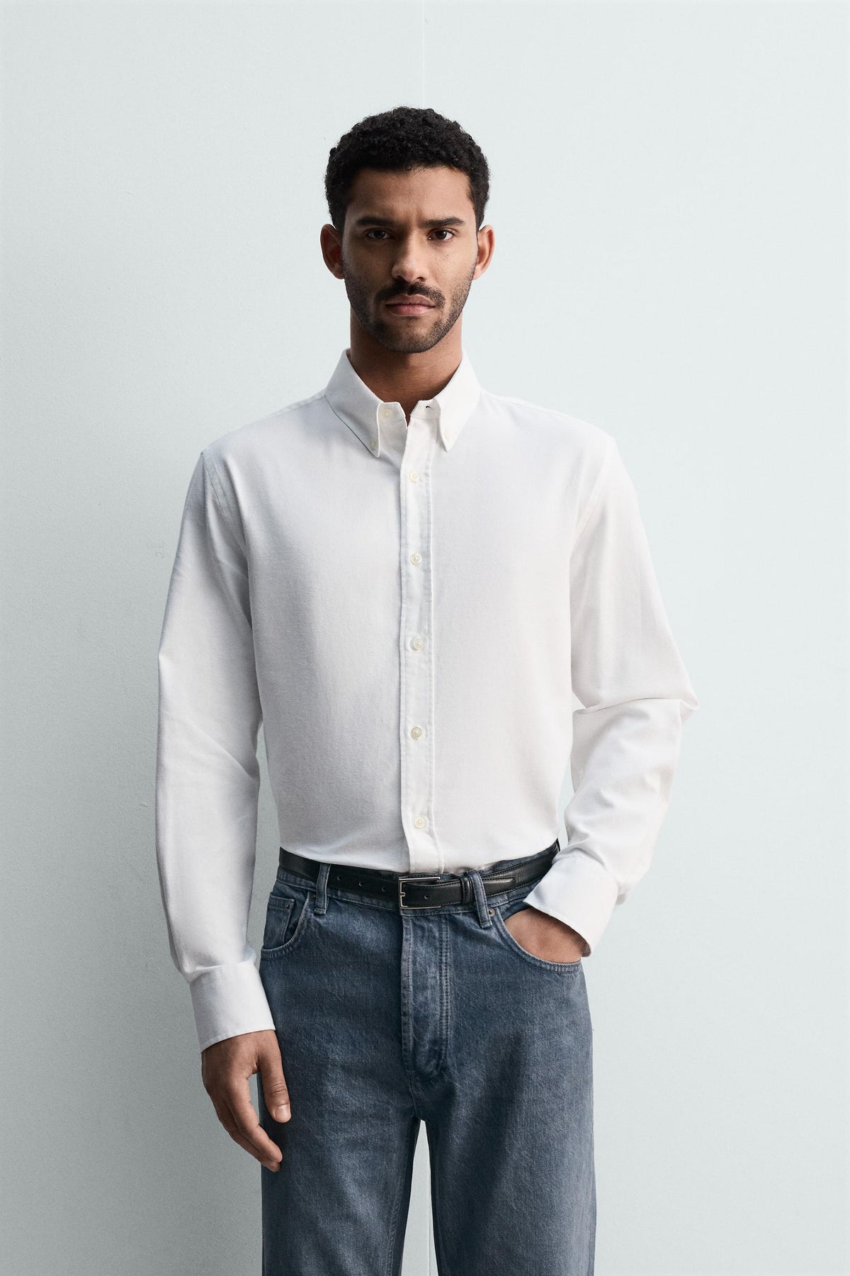 WASHED TEXTURED OXFORD SHIRT - Image 2
