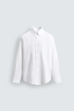 WASHED TEXTURED OXFORD SHIRT - Image 7