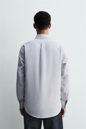 WASHED TEXTURED OXFORD SHIRT - Image 3