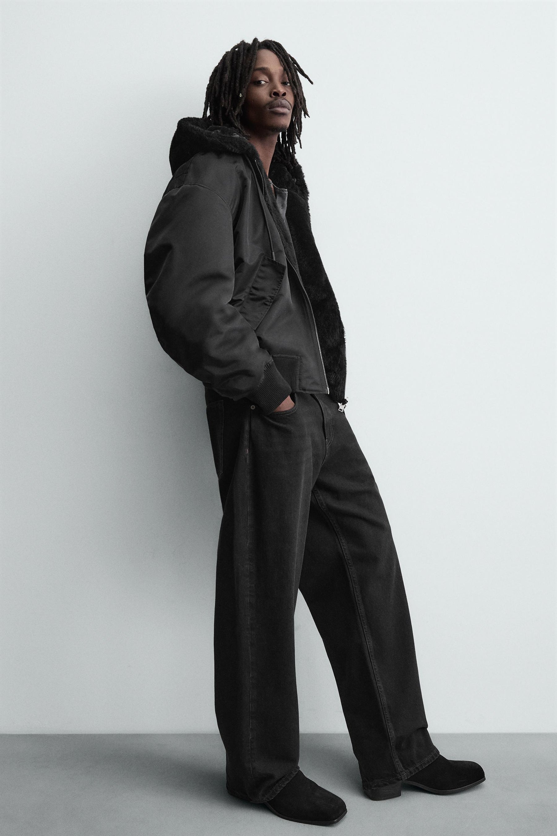 Reversible Faux Fur Bomber