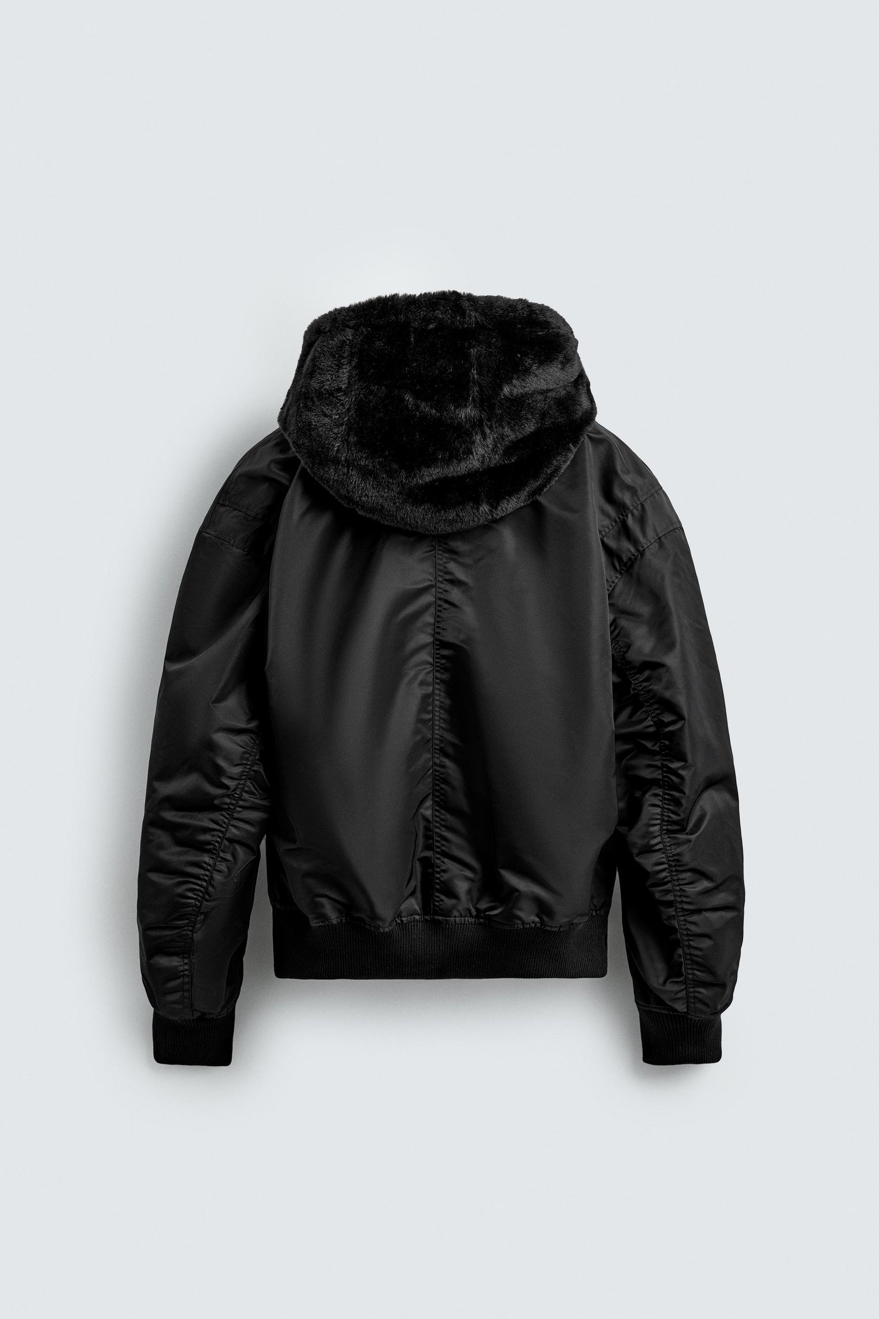 Reversible Faux Fur Bomber
