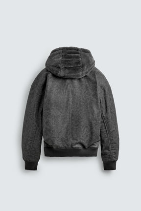 Reversible Faux Leather Bomber