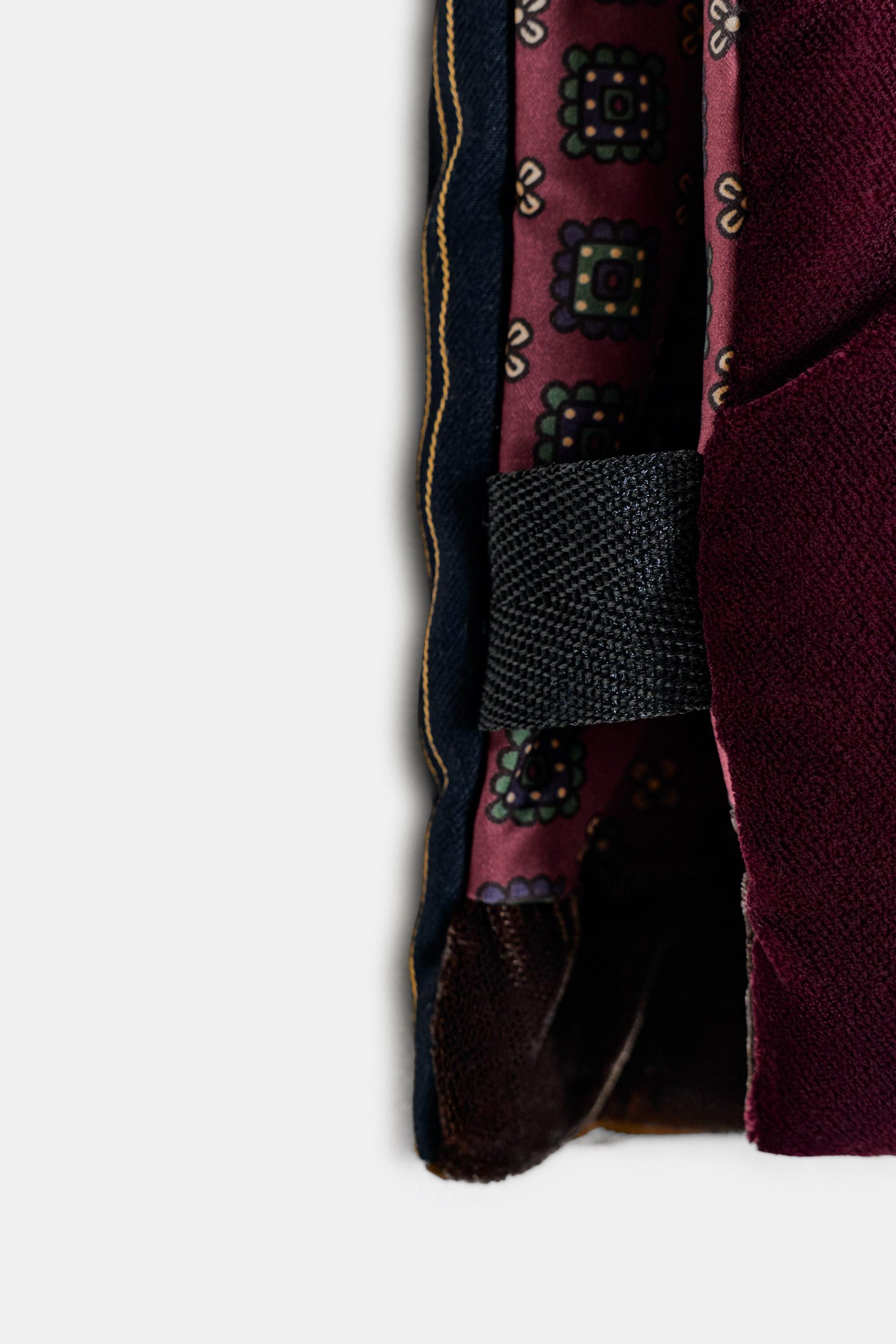 Quilted Velvet Contrasting Jacket