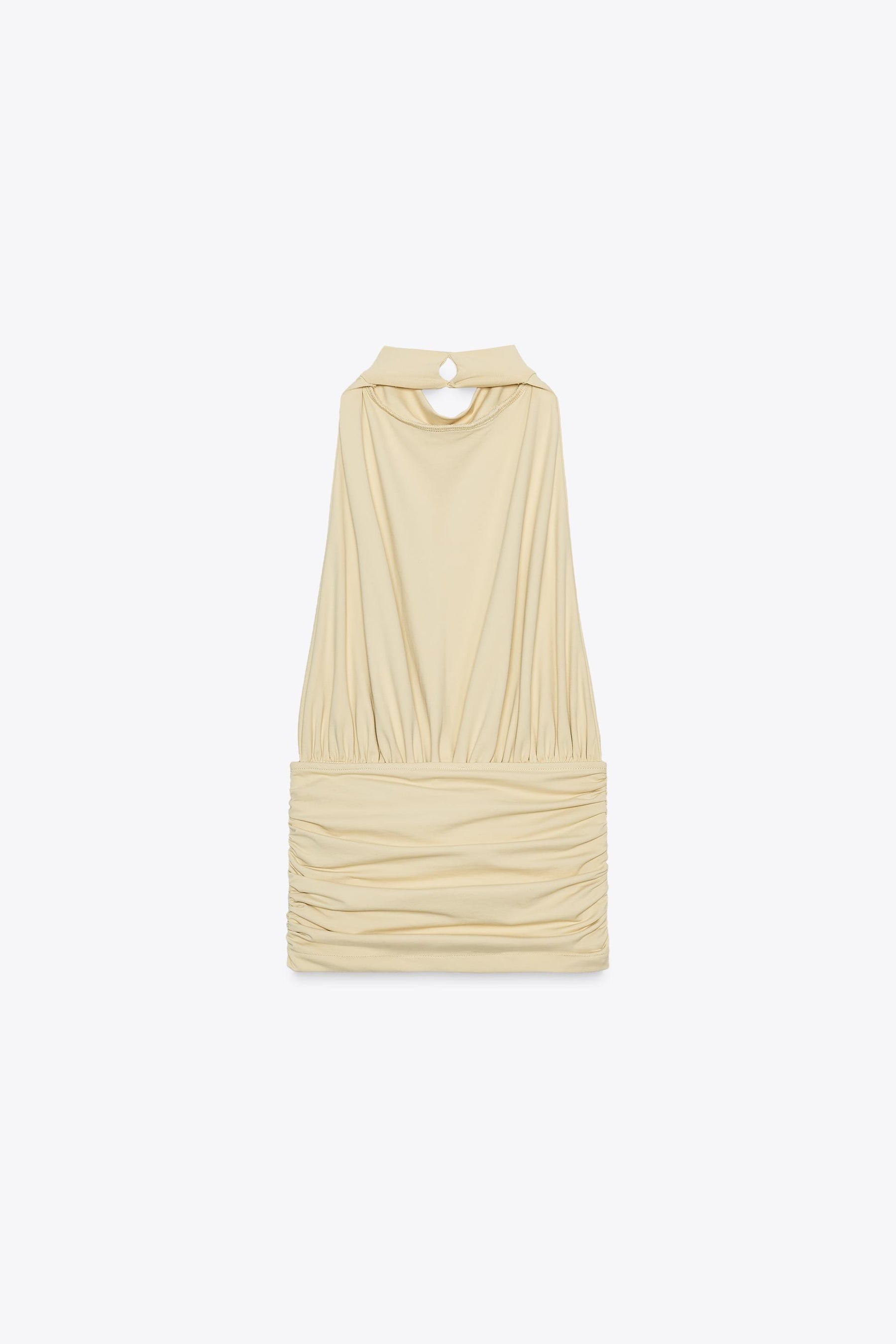 POLYAMIDE GATHERED TOP