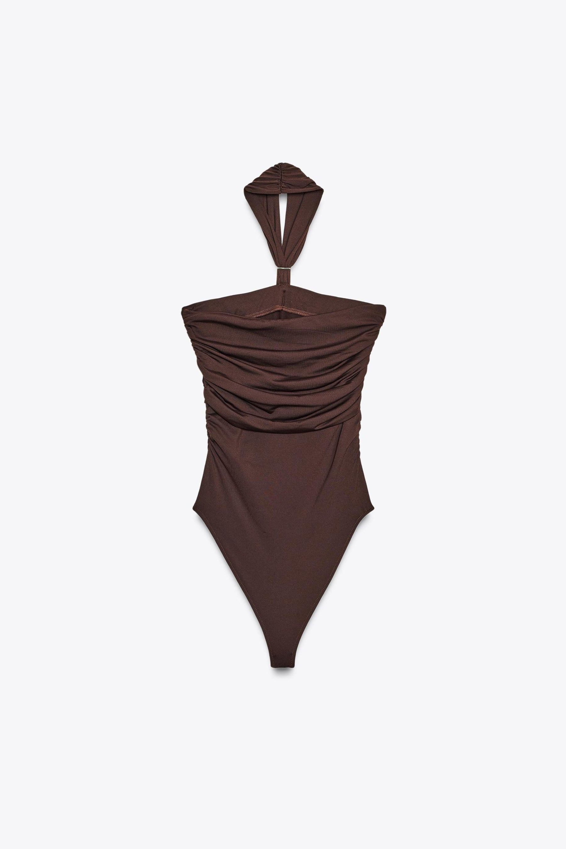 Halter Bodysuit with Metal