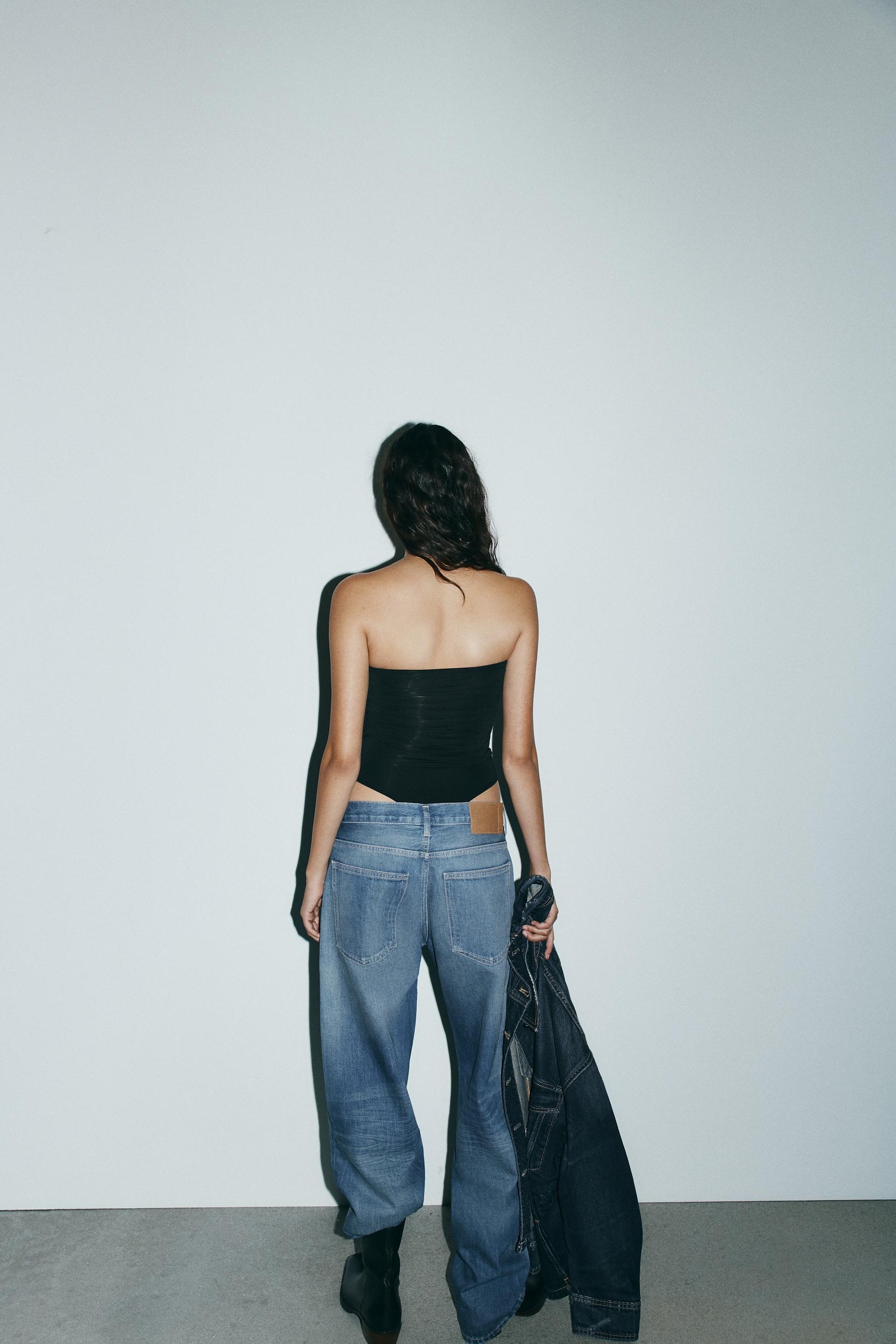 Ruffled Polyamide Bodysuit