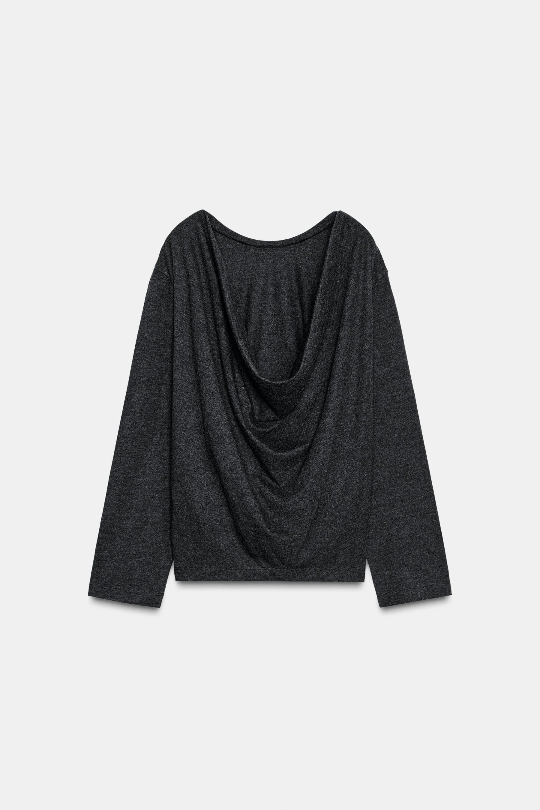 Draped Back Soft Top