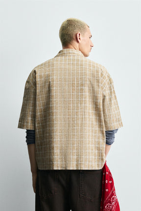 BOXY FIT CHECK SHIRT - Image 3