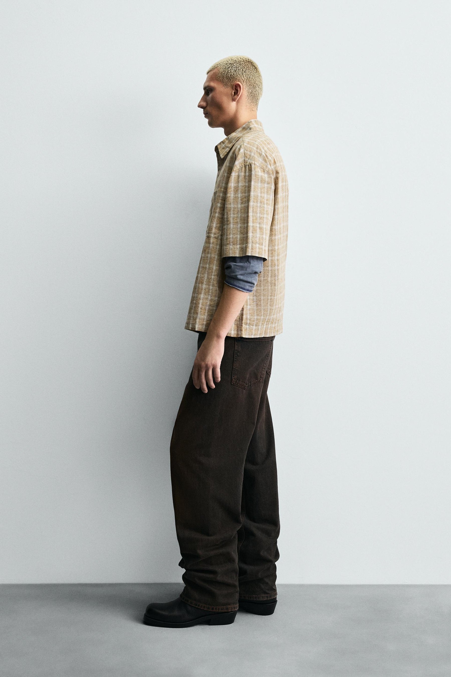 BOXY FIT CHECK SHIRT - Image 4