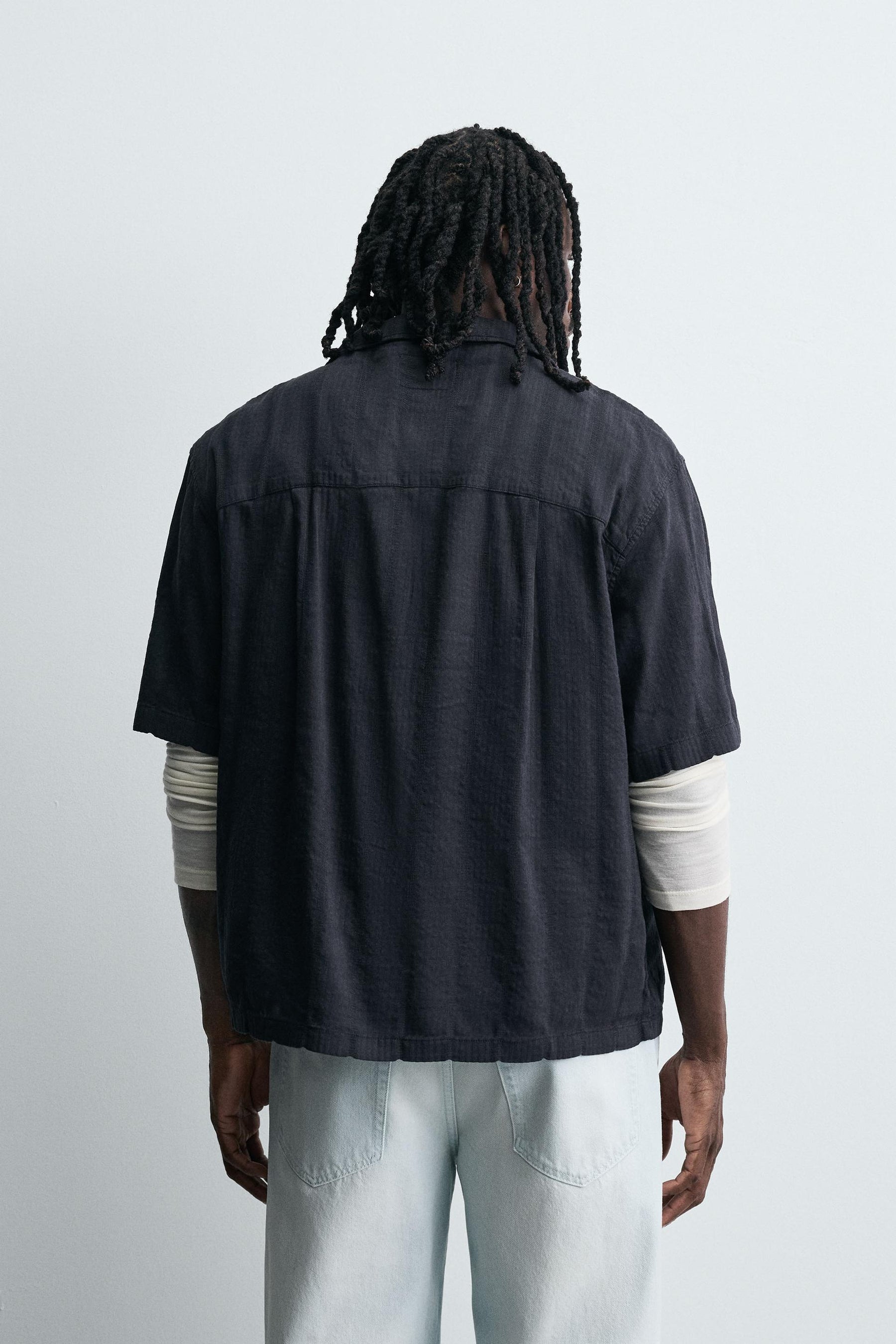 STRIPED JACQUARD SHIRT - Image 3