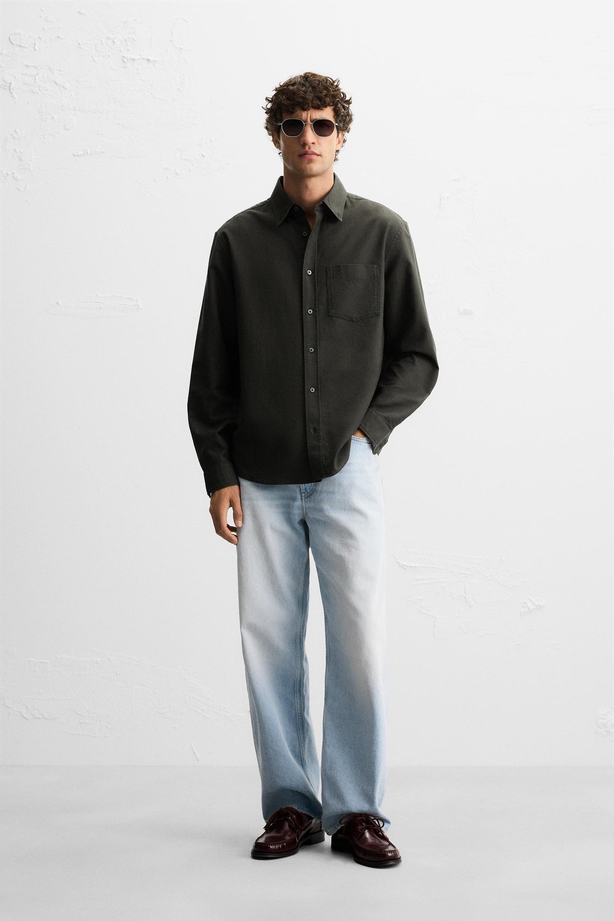 TEXTURED OXFORD SHIRT - Image 1