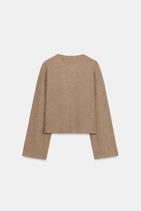 SPARKLY RIBBED JUMPER - Image 6