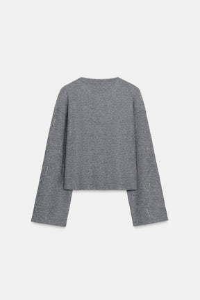 SPARKLY RIBBED JUMPER