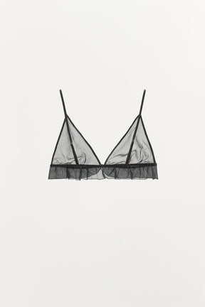 Silk triangle bralette