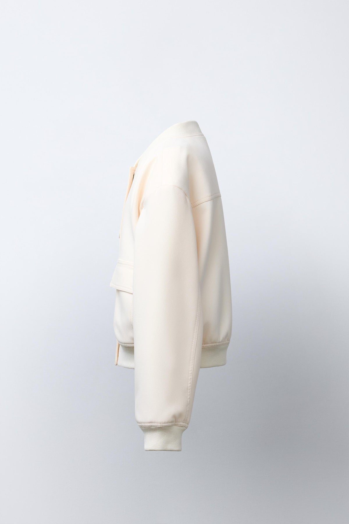 CROPPED BOMBER JACKET WITH SHOULDER PADS - Image 2