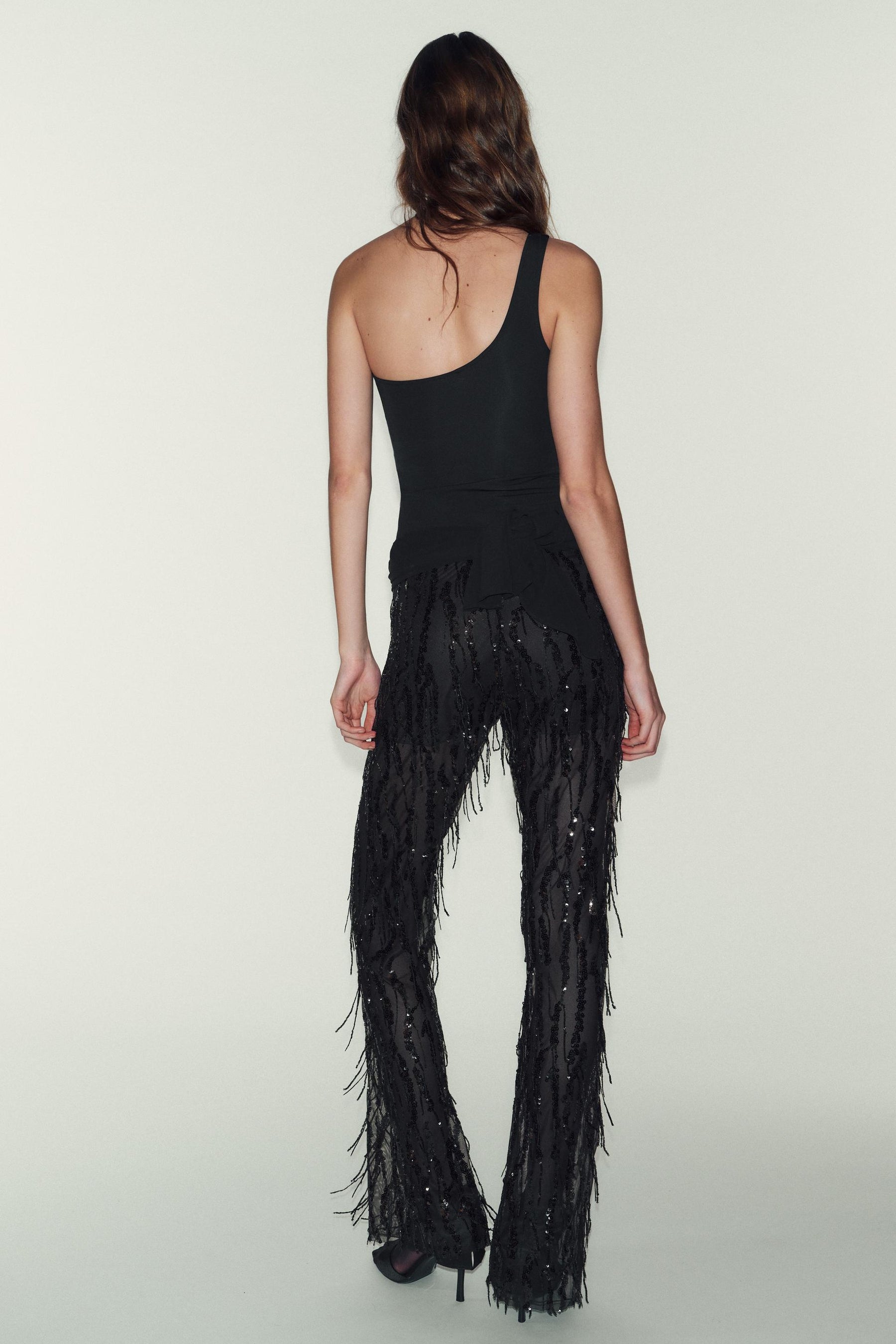 Fringed Shimmer Bodysuit