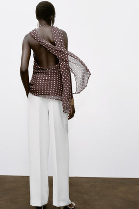 Polka Dot Halter Top