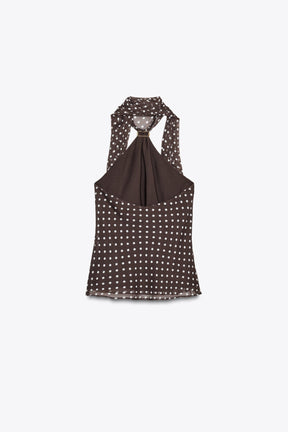 Polka Dot Halter Top