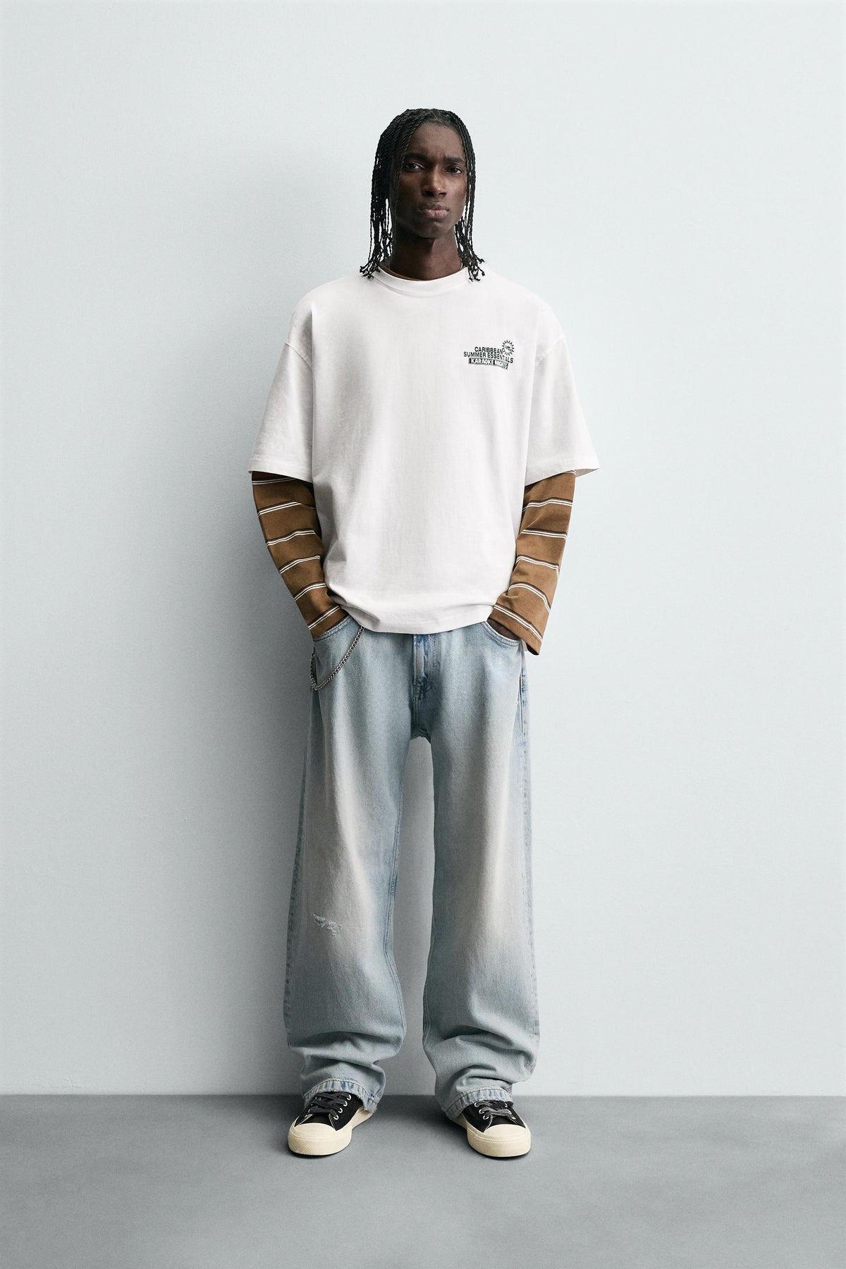 SLOGAN PRINT T-SHIRT - Image 1