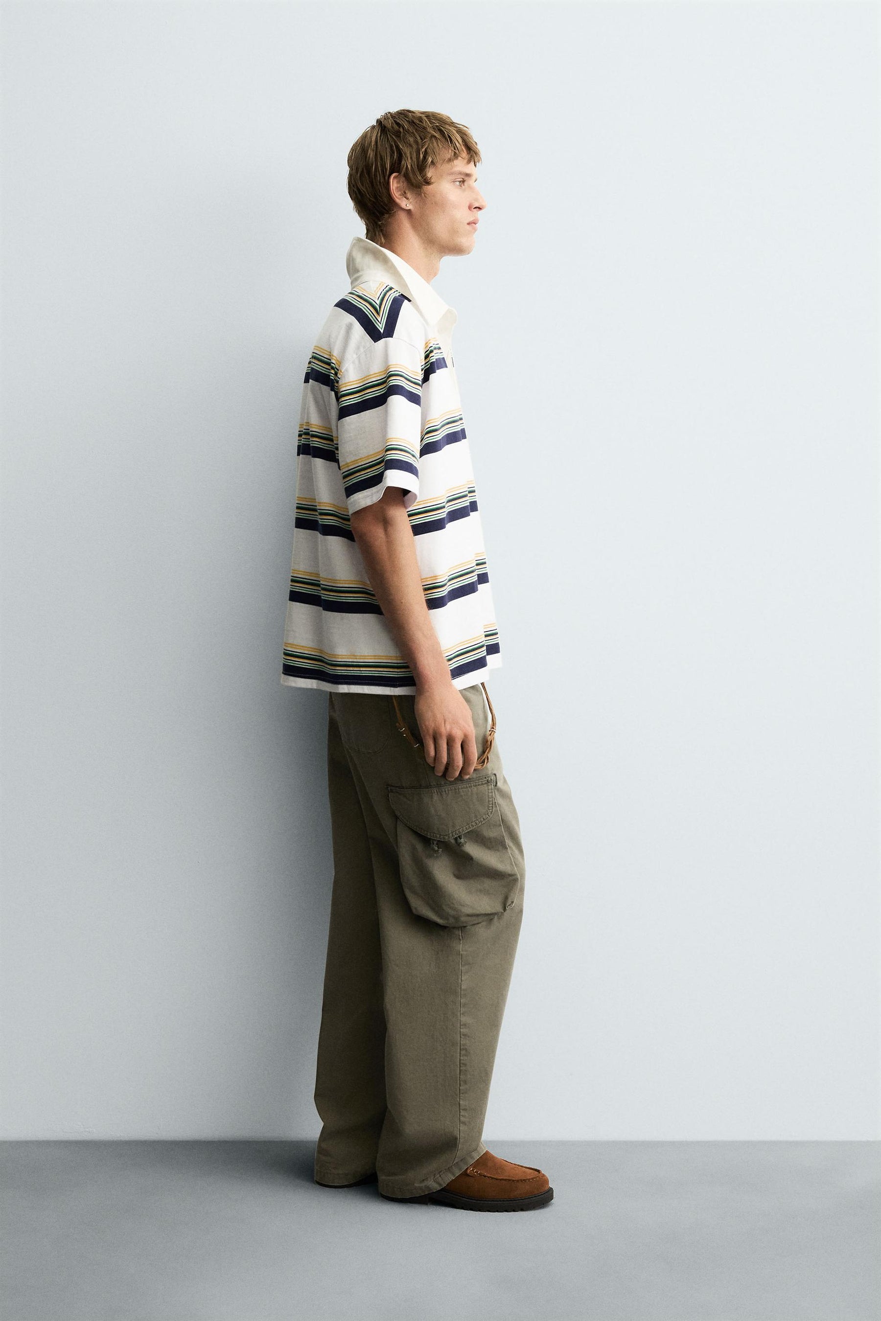 STRIPED POLO SHIRT - Image 4