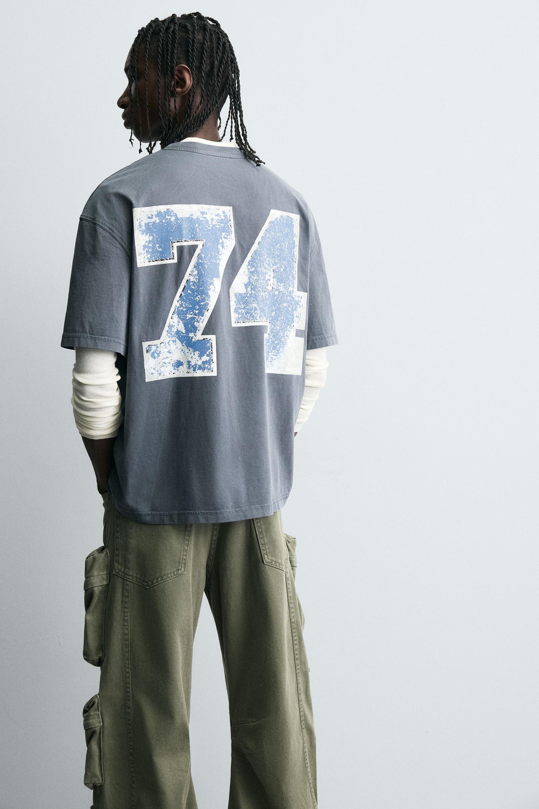 WASHED PRINT T-SHIRT - Image 5