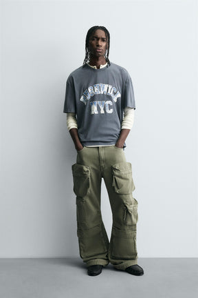 WASHED PRINT T-SHIRT - Image 1