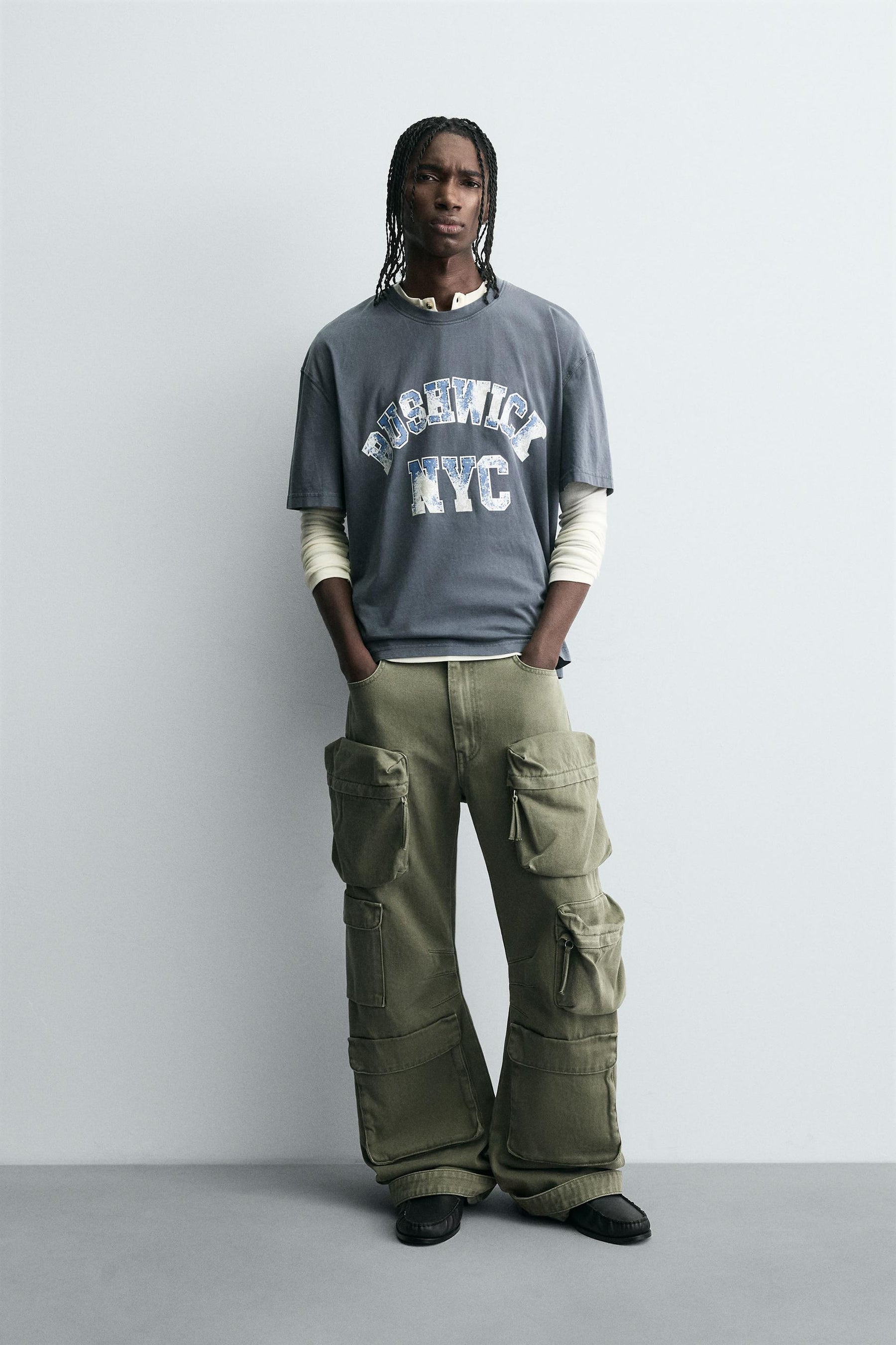 WASHED PRINT T-SHIRT - Image 1