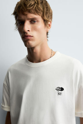 CONTRAST PATCH T-SHIRT - Image 5