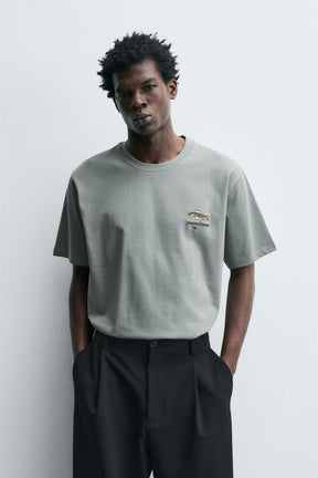 EMBROIDERED FISH T-SHIRT - Image 2