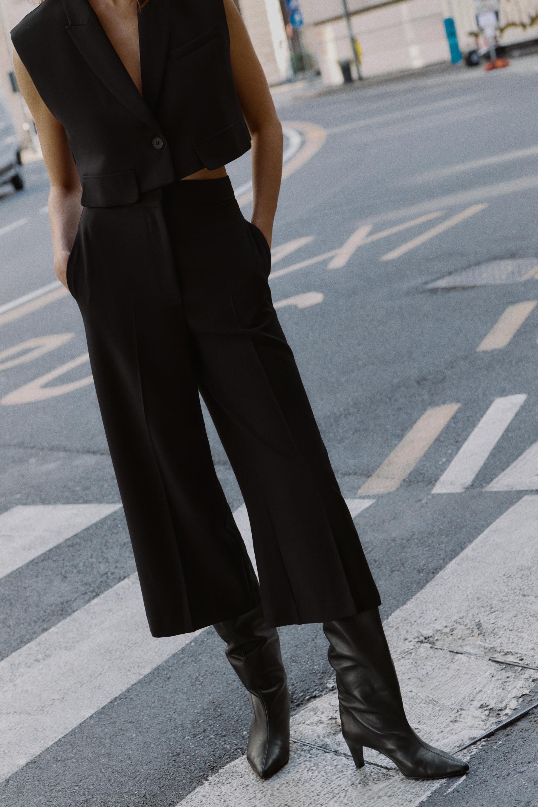 Culotte High-Waist Trousers