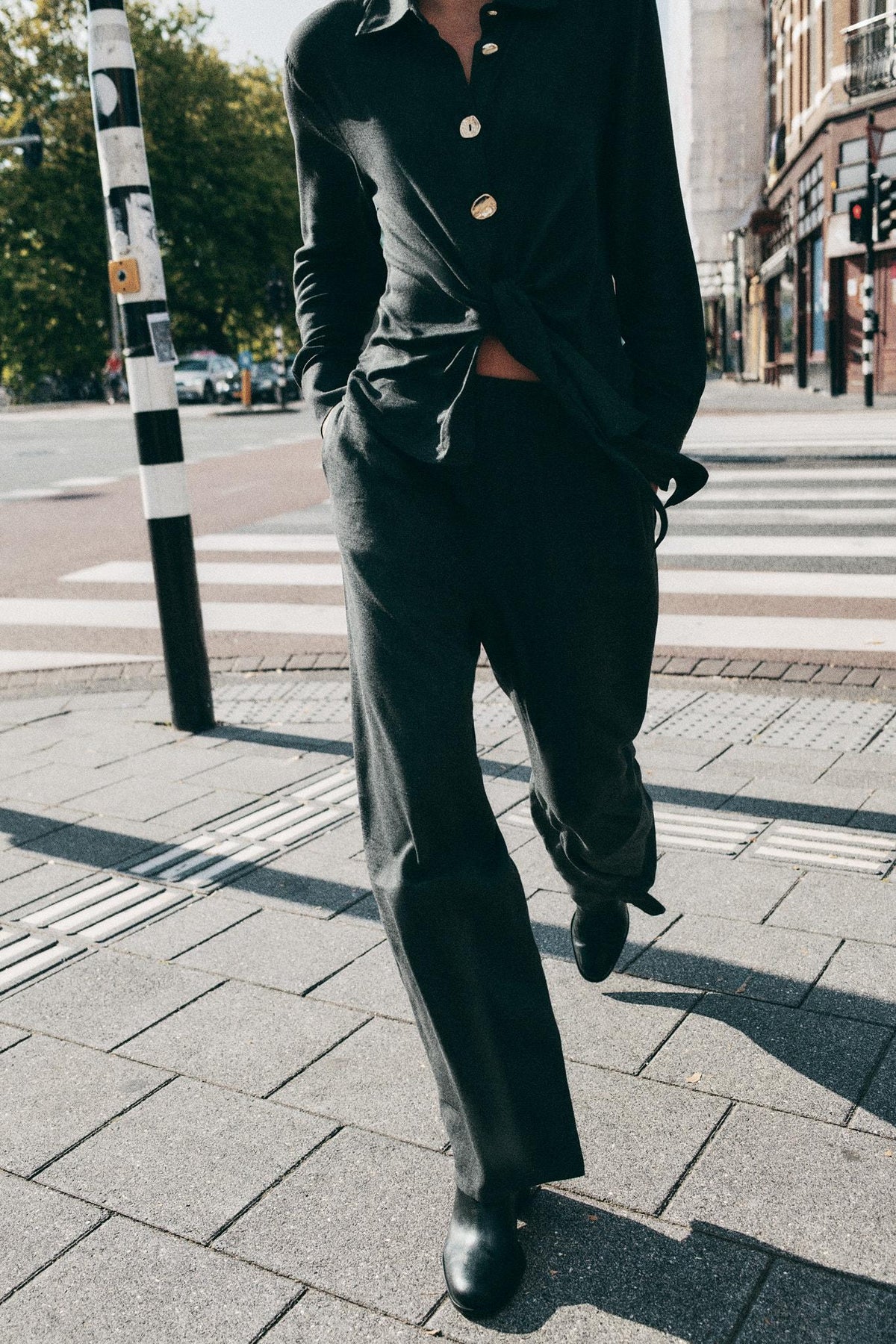 Straight-leg trousers