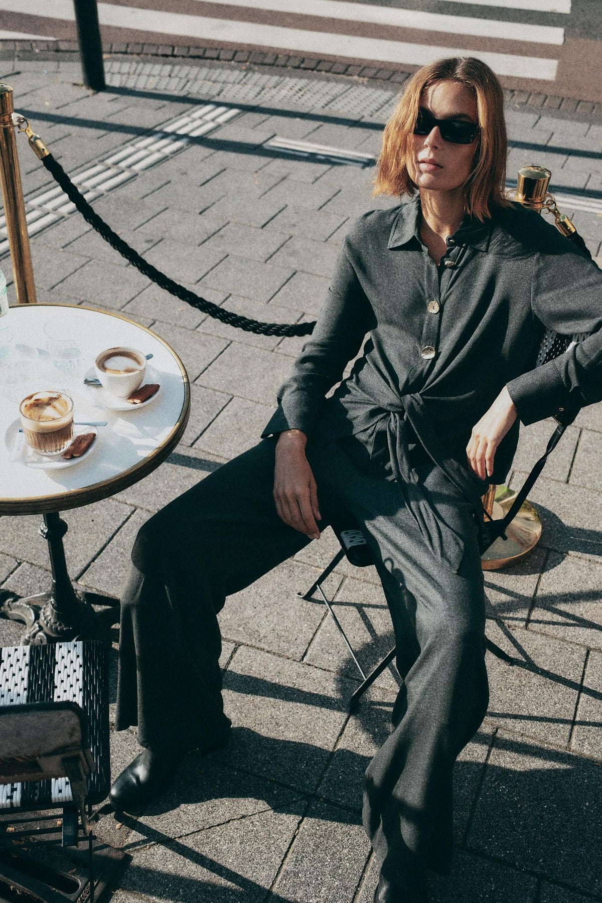 Straight-leg trousers