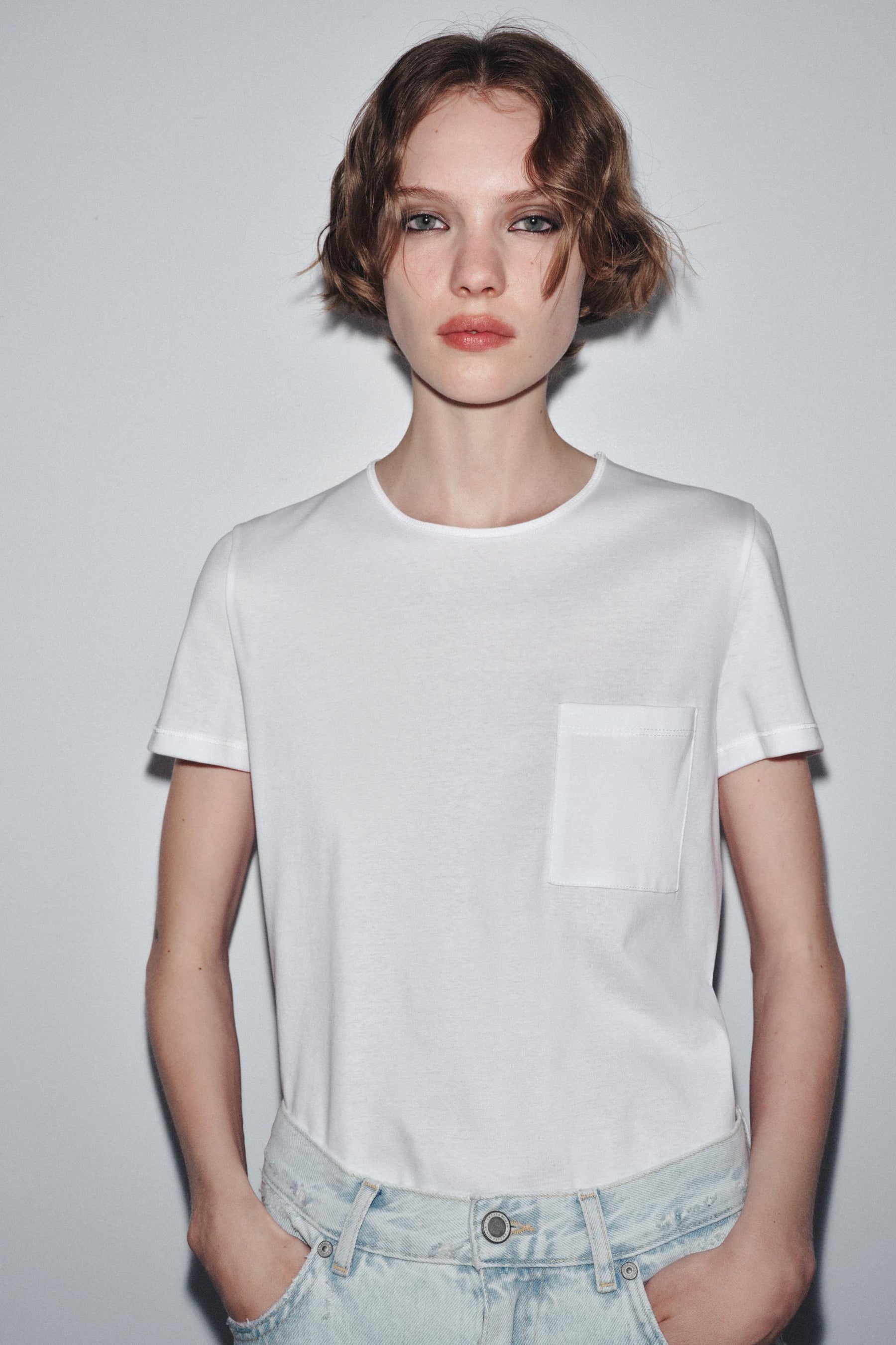 Mercerised cotton shirt