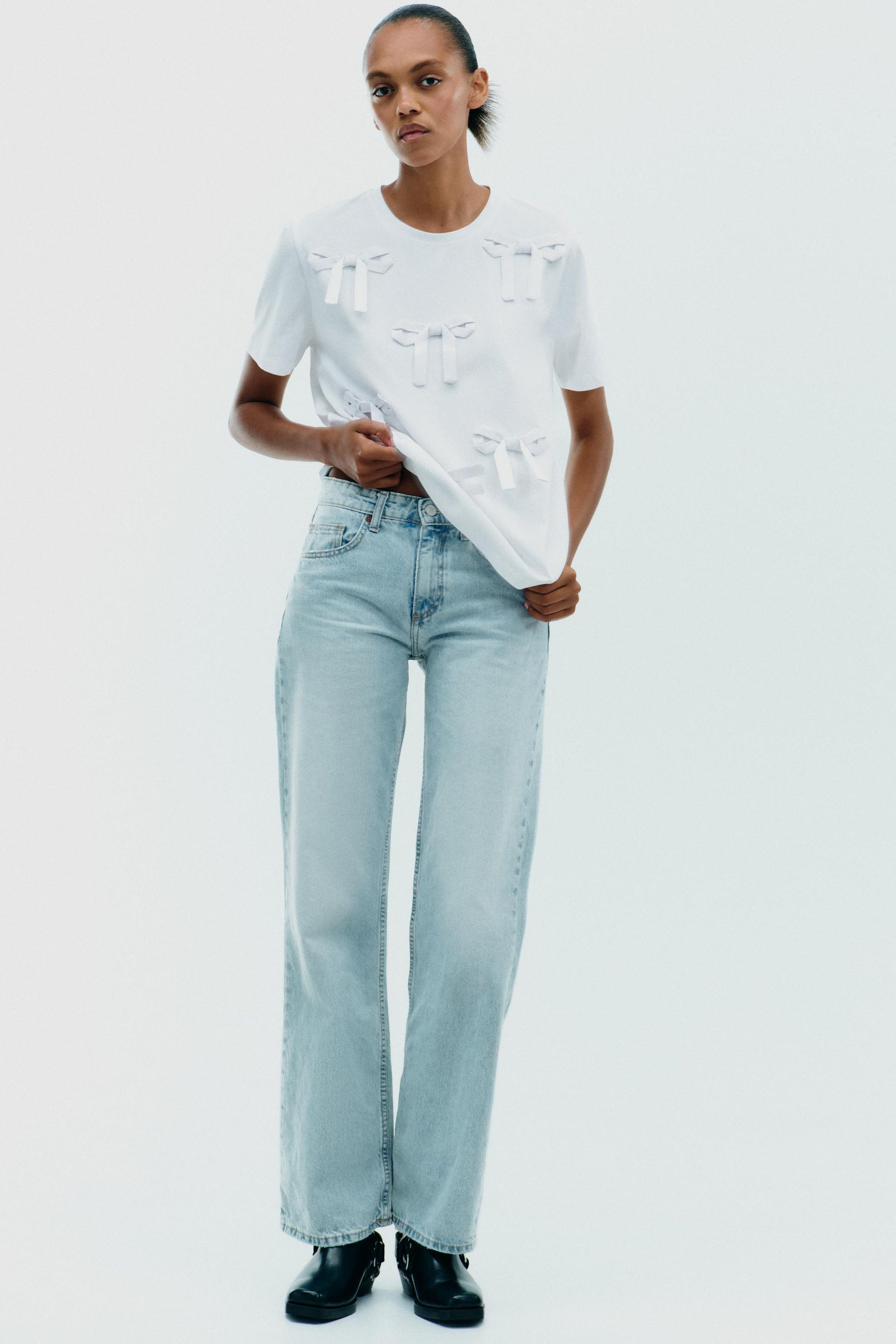 Bow-Detailed T-Shirt