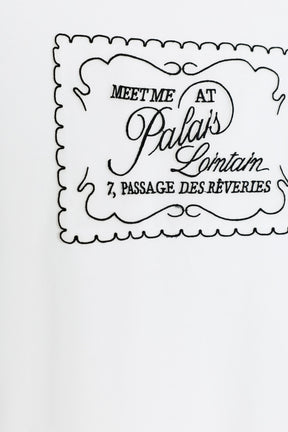 Organza Slogan T-Shirt