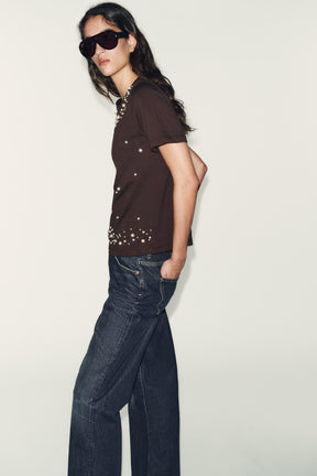 Faux Pearl T-Shirt