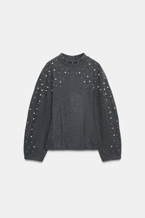 Faux Pearl Jumper