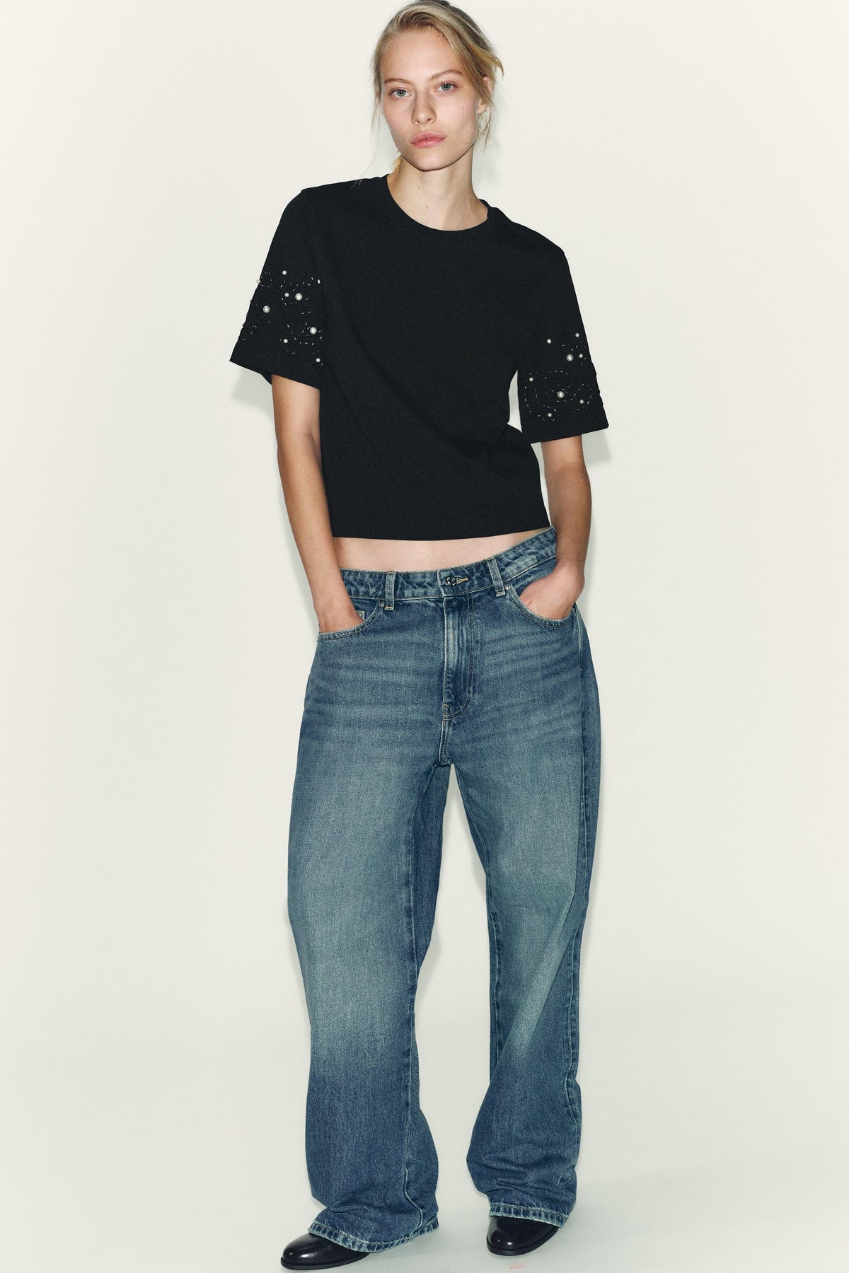 EMBROIDERED BEADED SHIRT