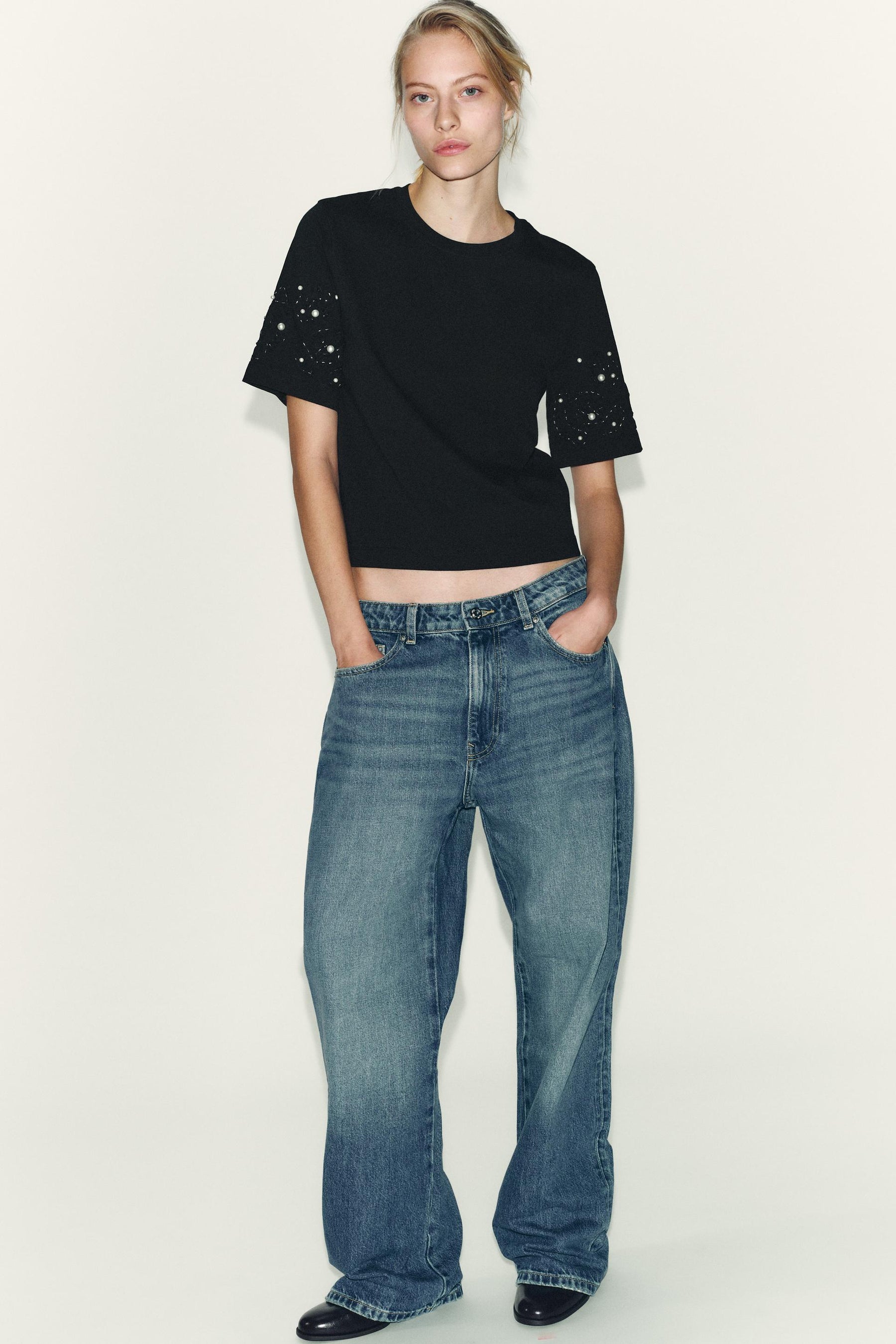 EMBROIDERED BEADED SHIRT