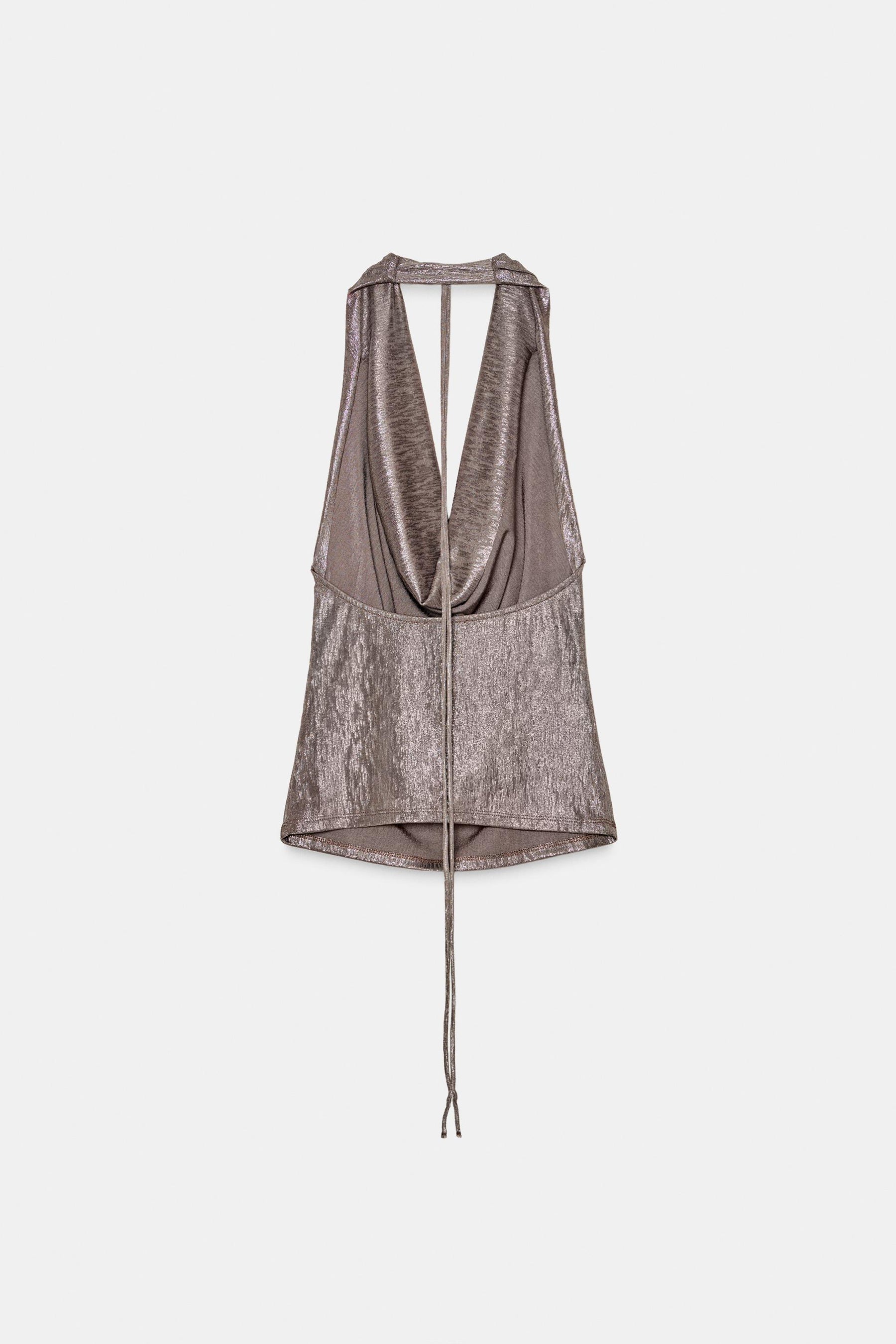 Draped Halter Shirt