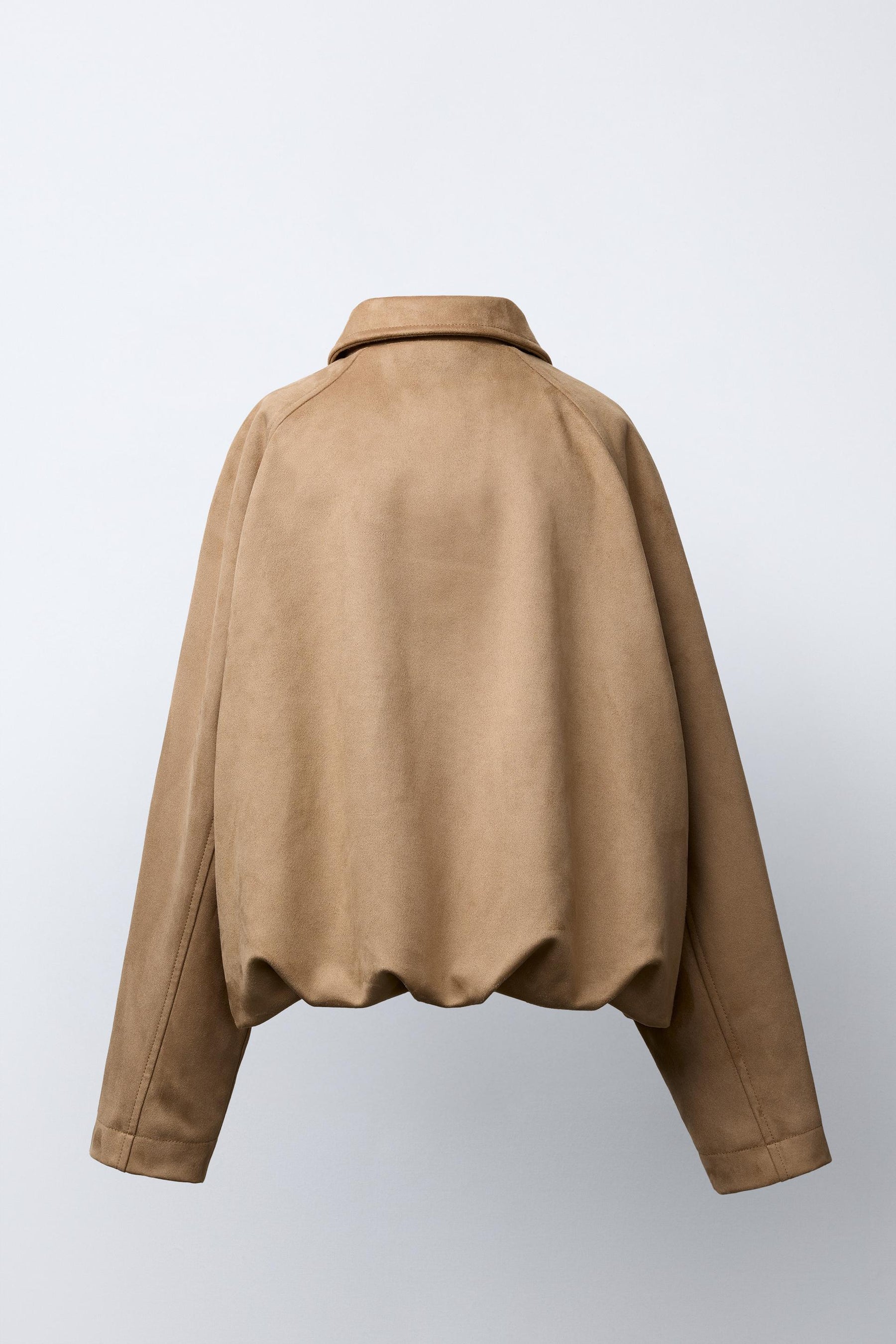 FAUX SUEDE BOMBER JACKET - Image 4