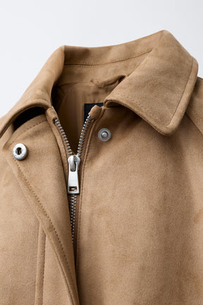 FAUX SUEDE BOMBER JACKET - Image 5